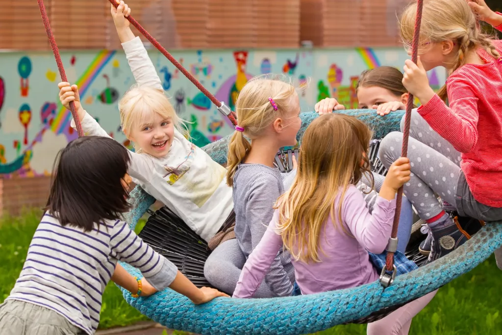 ISA Kids on Swing